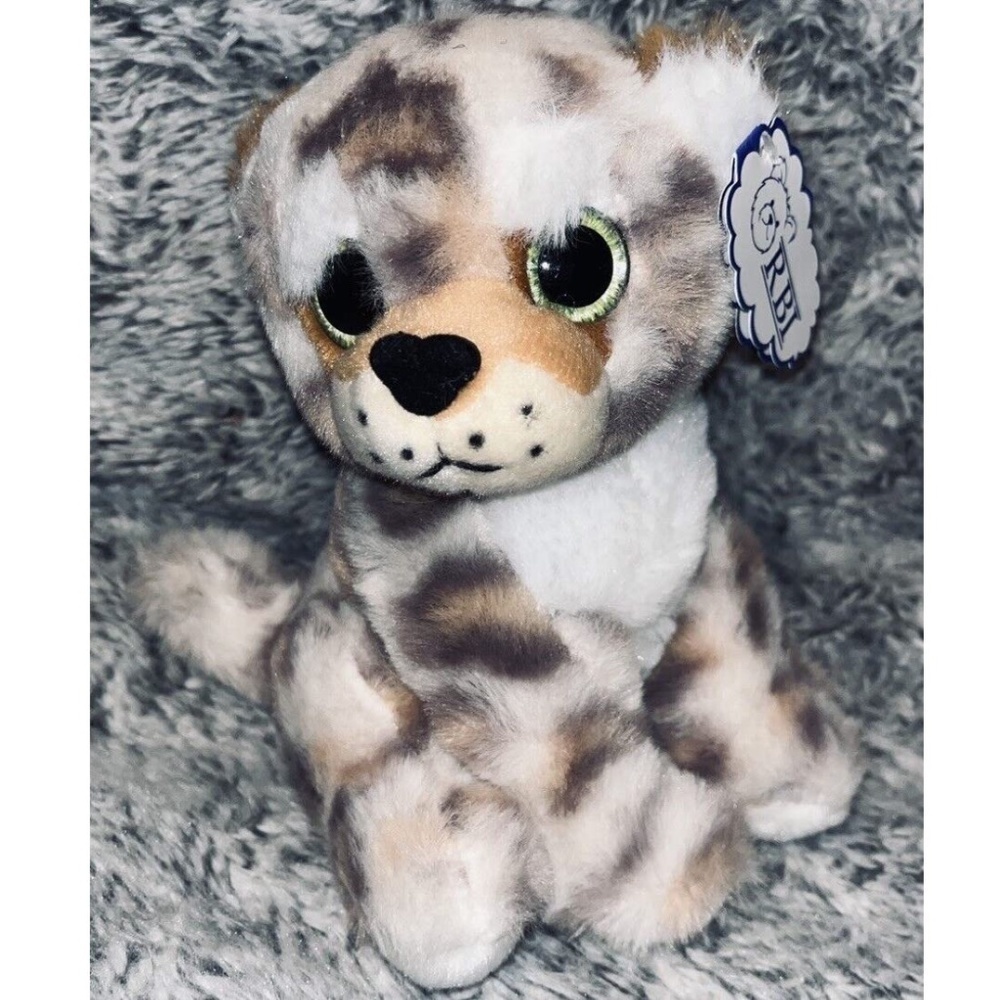 NWT Stuffed Animal Baby Leopard My Lil JUNGLE soft plush w/Tag RBI 7"
